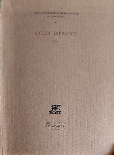 Studi Ispanici. 1989.