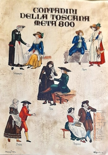 Contadini della Toscana metà 800.