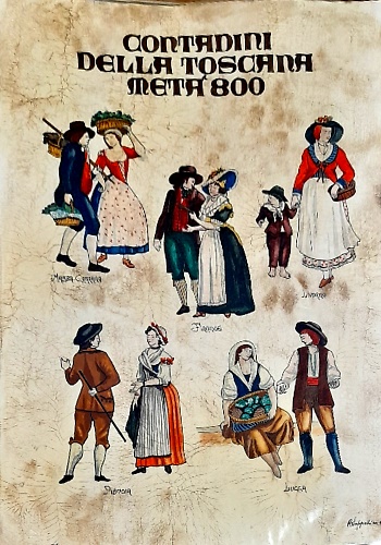 Contadini della Toscana metà 800.