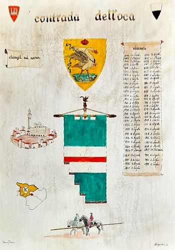 Palio di Siena. Contrada dell'oca.