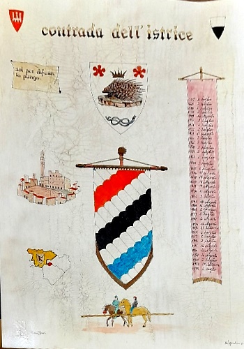 Palio di Siena.  Contrada dell'istrice.