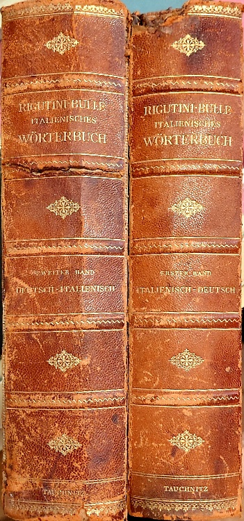 Dizionario italiano tedesco. Tedesco italiano.