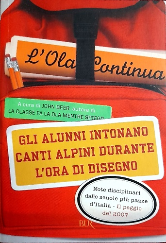 9788817018142-L'Ola continua. Gli alunni intonano canti alpini durante l' ora di disegno.