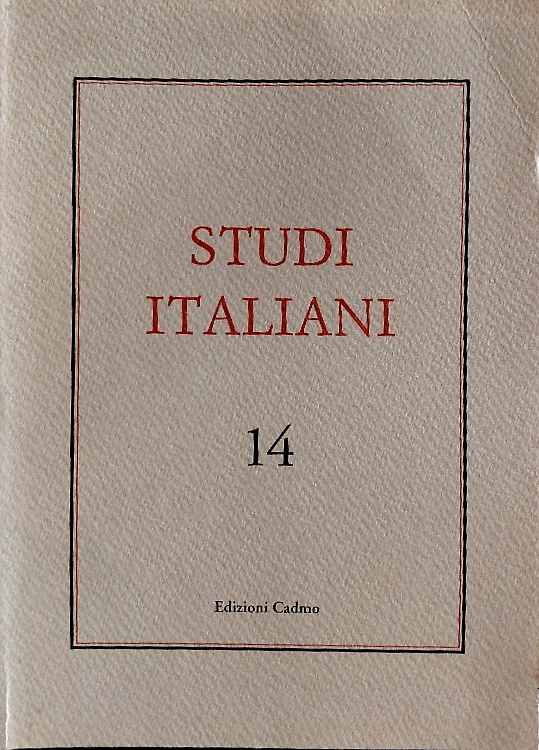 9788879231480-Studi italiani. Vol. 14.
