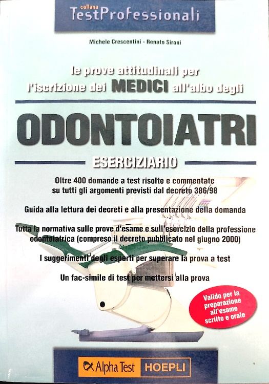 9788848301367-Le prove attitudinali per l'iscrizione dei medici all'albo degli odontoiatri. Es