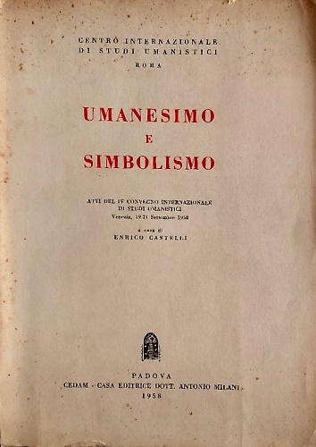 Umanesimo e simbolismo.