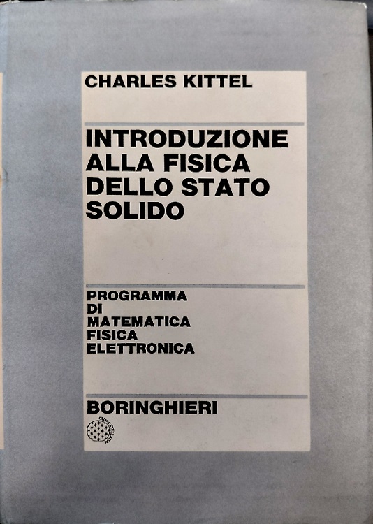 Introduzione alla fisica dello stato solido.