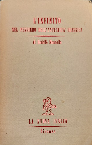 L'infinito nel pensiero dell'antichità classica.