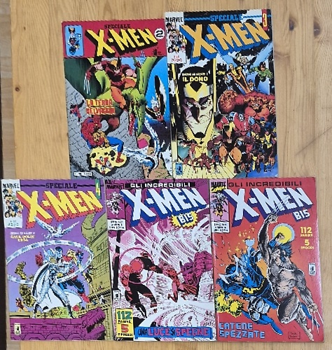 Gli incredibili X-Men. Lotto di 5 uscite. Numeri 2-3-4-5-6.