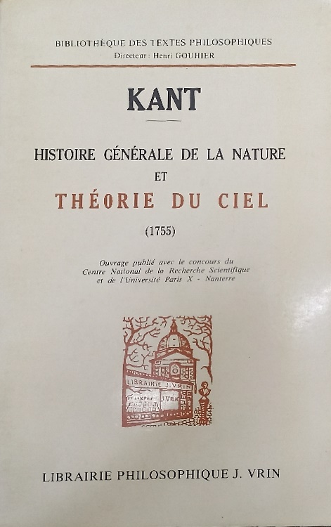 Histoire generale de la nature et Theorie du ciel.