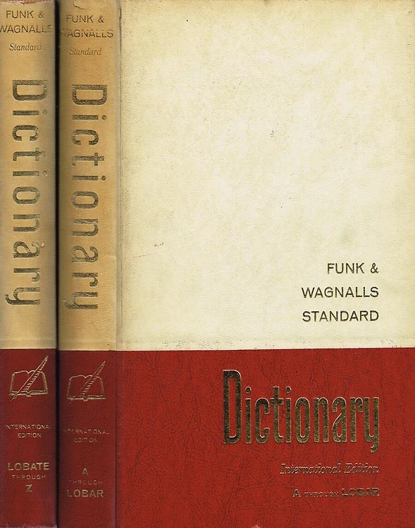 Funk & Wagnalls Standard Dictionary. International Edition.