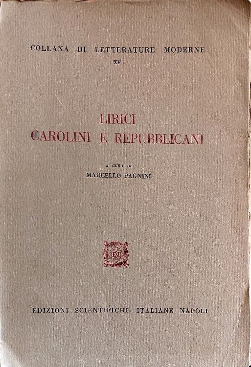 Lirici carolini e repubblicani.