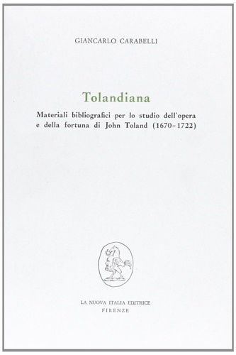 9788820442774-Tolandiana: materiali bibliografici per lo studio dell'opera e della fortuna di