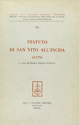 9788822211651-Statuto di San Vito all'Incisa 1379.
