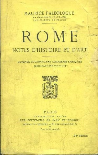 Rome. Notes d'histoire et d'art.