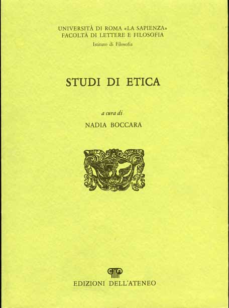 Studi di etica.