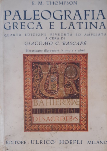 Paleografia greca e latina.
