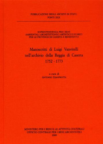9788871251745-Manoscritti di Luigi Vanvitelli nell'Archivio della Reggia di Caserta, 1752-1773