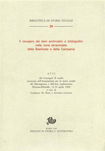 Il recupero dei beni archivistici e bibliografici nelle zone terremotate della B