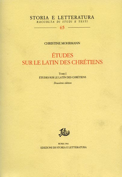 9788884984548-Etudes sur le latin des Chrétiens. Vol.I: Le latin des chrétiens.