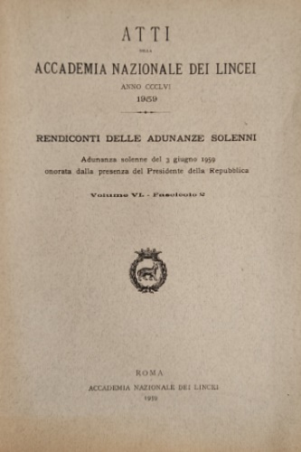 Rendiconti delle Adunanze Solenni. Volume VI, fascicolo 2.
