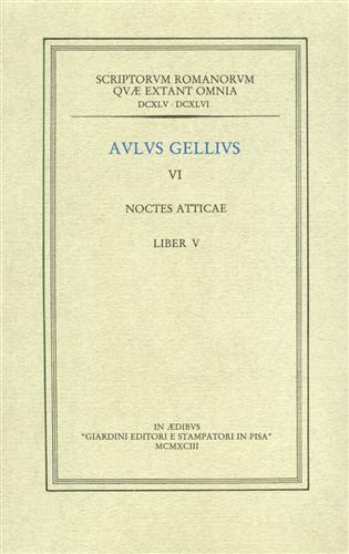 Noctes atticae. VI. Liber V.
