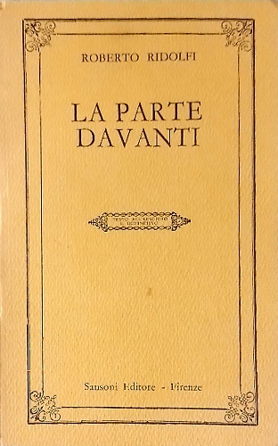 La parte davanti.