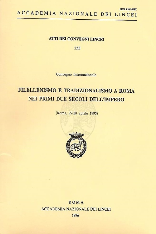 9788821801365-Filellenismo e tradizionalismo a Roma nei primi due secoli dell'impero.