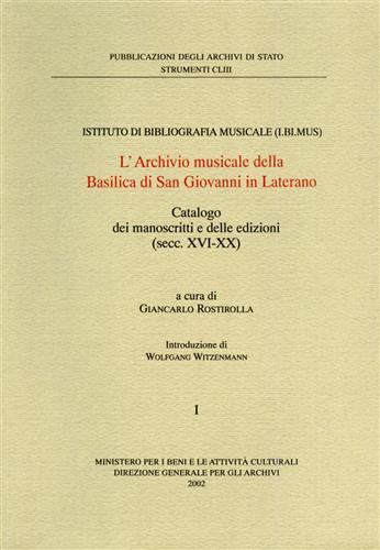 9788871252346-L'Archivio Musicale della Basilica di San Giovanni in Laterano. Catalogo dei Man