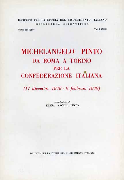 Michelangelo Pinto da Roma a Torino per la Confederazione italiana (17 dicembre