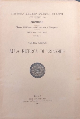 Alla ricerca di Briasside.