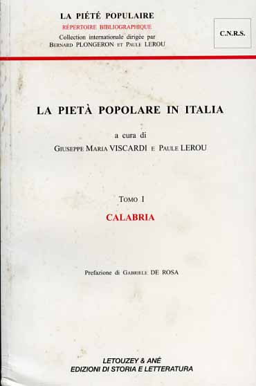 9788890013805-La pietà popolare in Italia. Tomo I: Calabria.