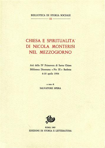 9788884985309-Chiesa e spiritualità di Nicola Monterisi nel Mezzogiorno.