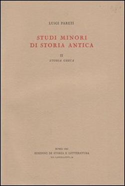 9788884988539-Studi minori di storia antica. Vol.II: Storia greca.