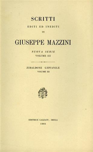Scritti editi e inediti. Zibaldone giovanile. Vol.III.