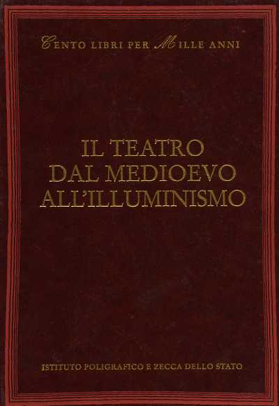 9788824019460-Il teatro dal Medioevo all'Illuminismo.