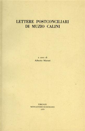 Lettere postconciliari di Muzio Calini.