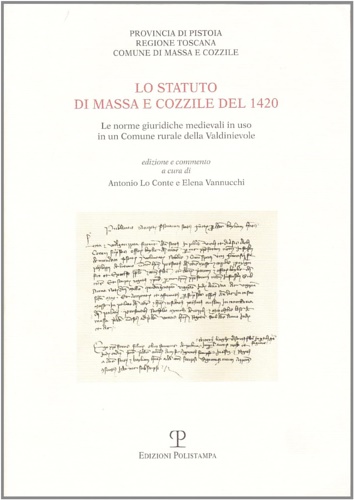 9788859600589-Lo Statuto di Massa e Cozzile del 1420. Le norme giuridiche medievali in uso in