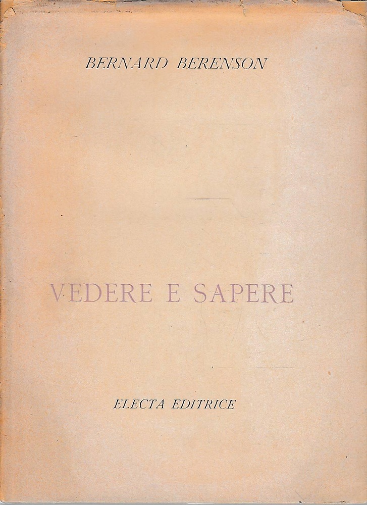 Vedere e sapere.