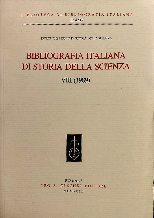 9788822241306-Bibliografia italiana di storia della scienza. Vol. VIII (1989).