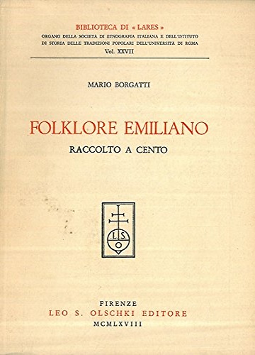 9788822215147-Folklore emiliano raccolto a Cento.
