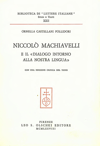 9788822223012-Niccolò Machiavelli e il «Dialogo intorno alla nostra lingua».