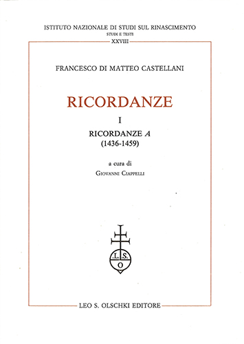 9788822239594-Ricordanze. I: Ricordanze «A». (1436-1459).